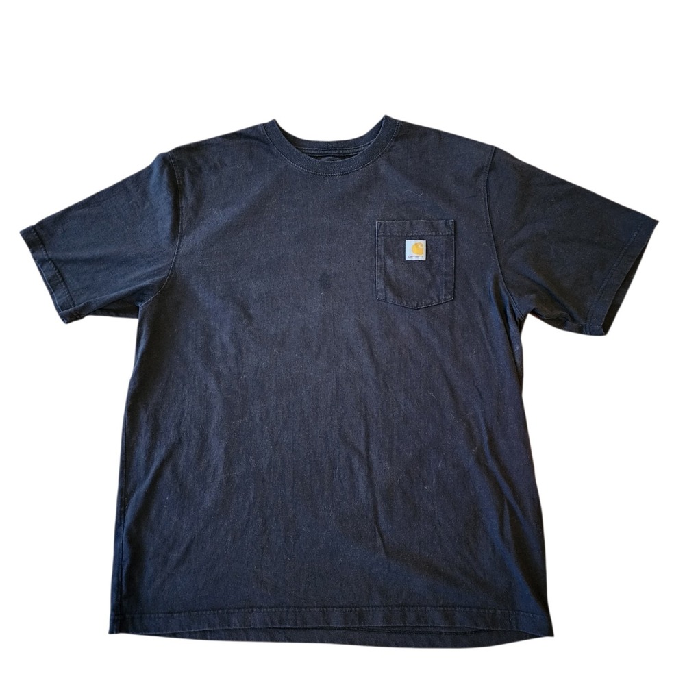 Carhartt Pocket T Shirt Men's XL Black Loose Fit Short Sleeve Tee